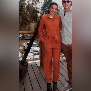 Women's Orange Jumpsuit